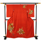 Kimono Vermilion Oxcart Plum Pine Folding Fan Japanese Traditional Clothing Japan